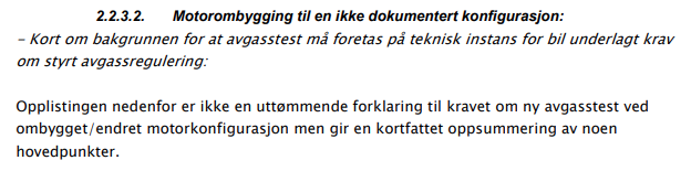 Godkjenning Av Ombygging - Pre -88 - Hjelp Til Tolkning Av Regelverk ...